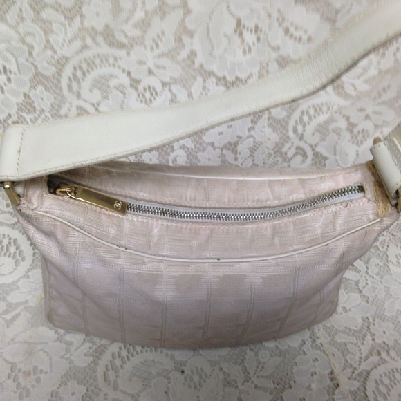 Chanel Beige Jacquard Small Hand Bag 9in x 6in x - Picture 4 of 10